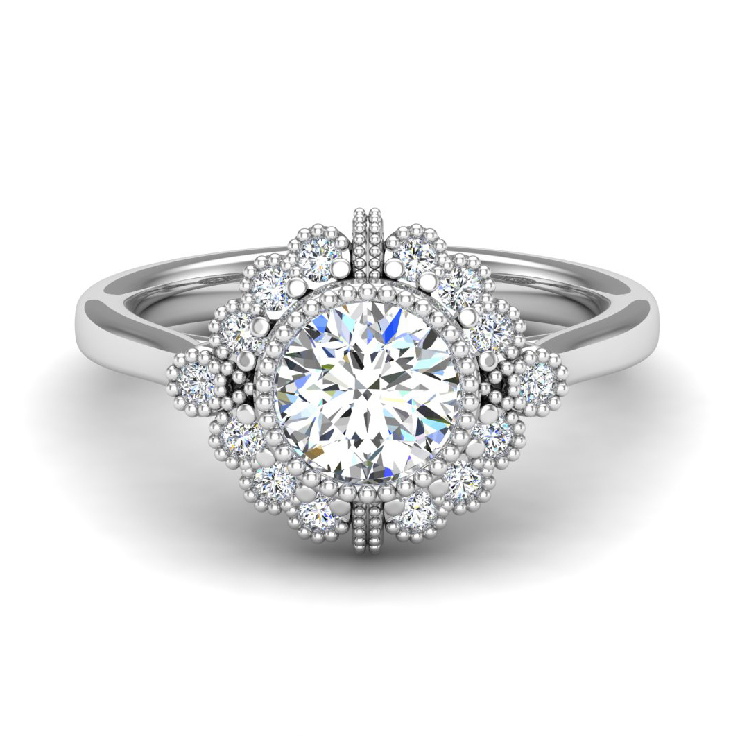 Briella Halo Engagement Ring